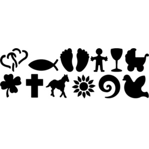 WEDO Perforateur motif coeur, grand, gris/orange