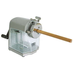 M+R Taille-crayon à manivelle, moulé sous pression, argent