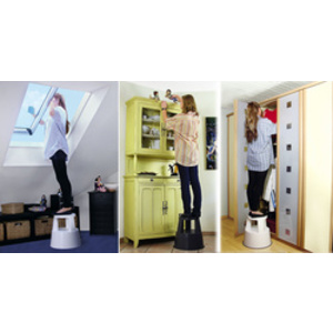 WEDO Tabouret marchepied STEP, plastique, gris lumière