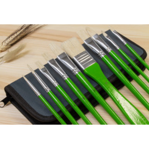 kangaro Set de pinceaux pour peinture à l'huile, 10 pièces