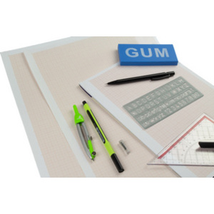 kangaro Bloc de papier millimétré, A4, 80 g/m2, 25 feuilles