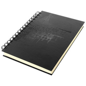 kangaro Cahier de croquis à spirale Design, A4, noir