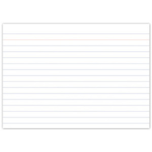 kangaro Fiches bristol, 148 x 105 mm, ligné, blanc