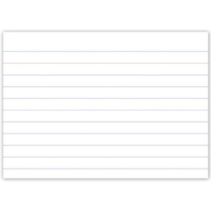 kangaro Fiches bristol, 105 x 750 mm, ligné, blanc