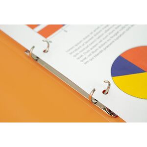 kangaro Classeur à anneaux, 2 anneaux, PP, A4, orange