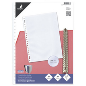 kangaro Pochette perforée, A4, PP, 0,12 mm, transparent