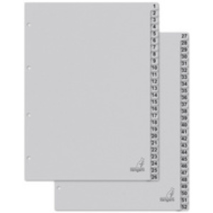 kangaro Intercalaire carton ECO, chiffres 1-100, 100 pièces
