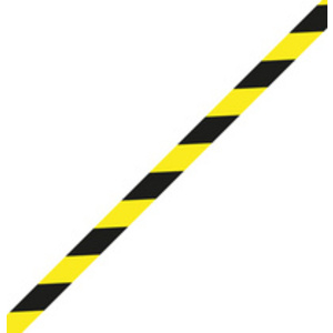 RAADHUIS Bande de marquage au sol, 50 mm x 33 m, noir/jaune