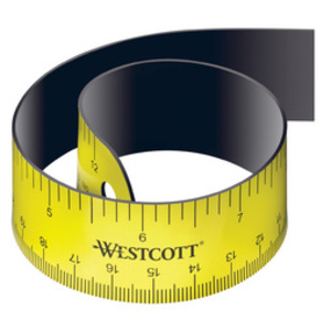 WESTCOTT Règle plate, longueur: 300 mm, flexible, magnétique