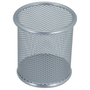 WESTCOTT Pot à crayons, en fils métalliques, argent