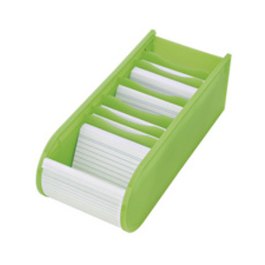 WEDO Fichier éducatif A8 paysage, 100 fiches, rouge