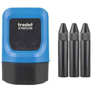 trodat Set tampon de confidentialité ID Protector, bleu