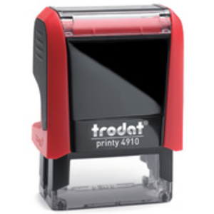 trodat Tampon pour texte Printy 4910 4.0, 3 lignes, rouge