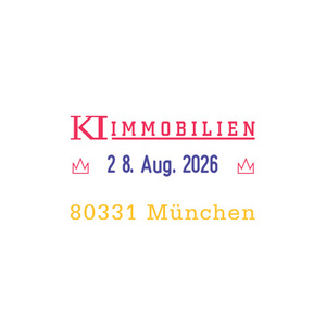 trodat Cassette d'encrage de rechange 6/50/2, bleu/rouge,