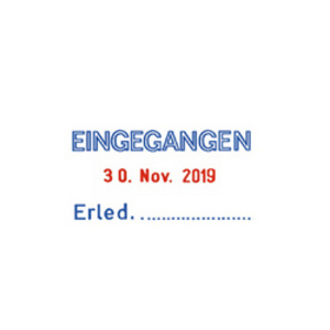 trodat Cassette d'encrage de rechange 6/53/2, bleu/rouge  - 49130