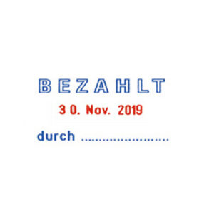 trodat Cassette d'encrage de rechange 6/53/2, bleu/rouge  - 49130