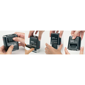 trodat Cassette de rechange 6/4750/2, pack de 2, bleu/rouge