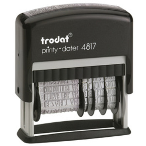 trodat Cassette de rechange 6/4817, pack de 2, noir