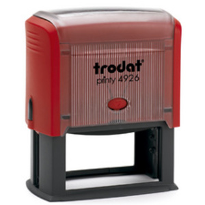 trodat Tampon pour texte 4926 Printy, personnalisable, rouge