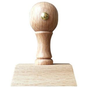 Schmorrde Tampon en bois, 6 lignes, avec poignée ronde,