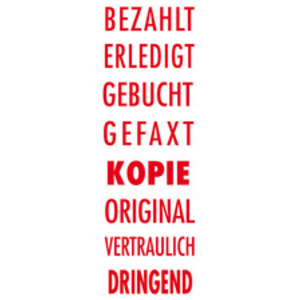 COLOP Cassette d'encrage de rechange E/20, rouge, 2 pièces