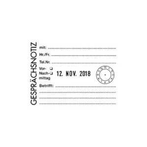 COLOP Tampon dateur Classic 2860, 8 lignes, configurable