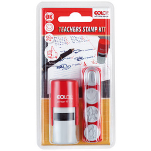 COLOP Tampon pour enseignant 'Teachers Stamp Kit', 4 motifs