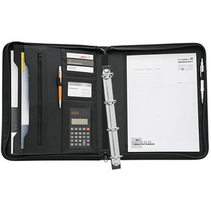 WEDO Porte-documents, A4, avec calculatrice, couleur: noir