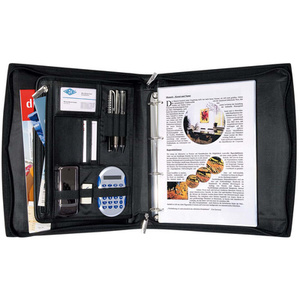 WEDO Porte-documents Elegance, A4, similicuir/nylon, noir