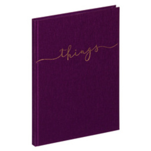 PAGNA Carnet de notes 'things', A5, uni, gris