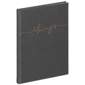 PAGNA Carnet de notes 'things', A5, uni, rose