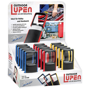 WEDO Loupe Outdoor rectangulaire à éclairage LED, présentoir
