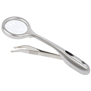 WEDO Pince à épiler avec loupe 'Trizette', avec lumière LED