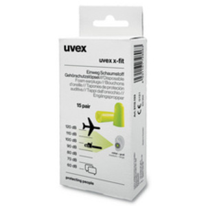 uvex Bouchon à usage unique antibruit x-fit, citron vert