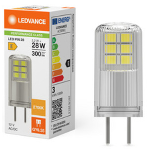 LEDVANCE Ampoule LED à broches LED PIN, 2,2 W, GY6.35
