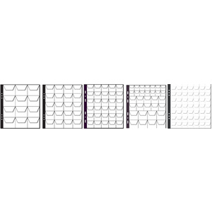 PAGNA Pochettes pour collection de pièces de monnaie,30 com-