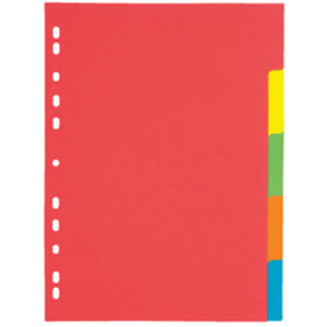PAGNA Intercalaires en carton, A4, 12 touches, 6 couleurs