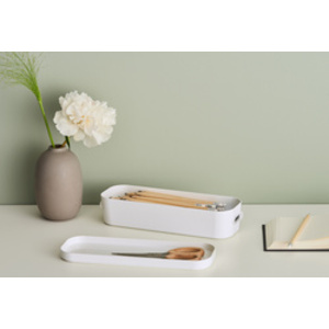 smartstore Boîte de rangement COMPACT SLIM, 1,32 litre,blanc