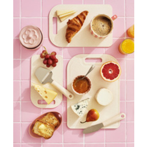 GastroMax Planche à découper BIO, 250 x 150 mm, crème