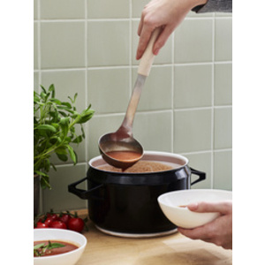 GastroMax Louche BIO, longueur: 310 mm, inox/crème