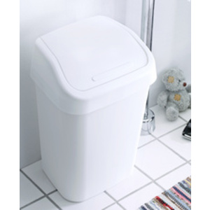 orthex Poubelle à couvercle basculant, 25 litres, blanc