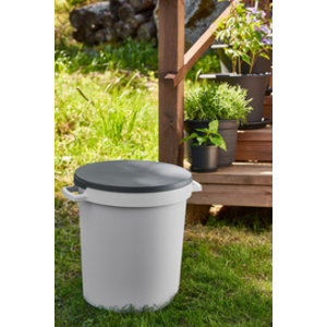 orthex Couvercle pour baquet de jardin 80 litres, gris foncé