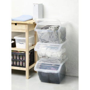 Plast team Bac de rangement BASIC BOX SLANTED, 40 litres