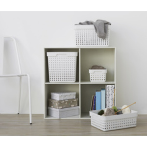 NHG Bac de rangement SEOUL BASKET XL, PP, noir