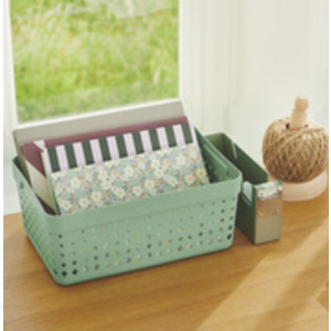 NHG Bac de rangement SEOUL BASKET S, PP, vert