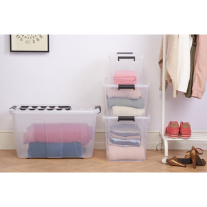 plast team Boîte de rangement HOME BOX, 30 L, transparent