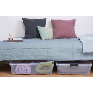 plast team Boîte de rangement HOME BOX BEDROLLER XL, 49 L