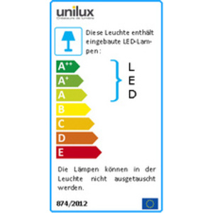 UNiLUX Lampe de bureau à LED faible consommation MAGIC, noir