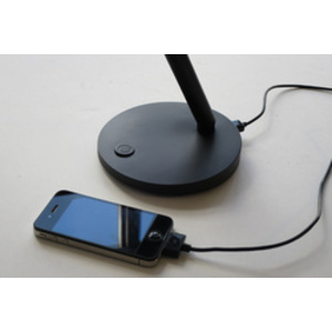 UNiLUX Lampe de bureau à LED JACK, avec port USB, noir