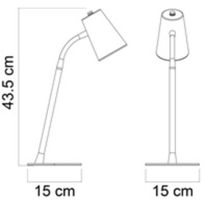 UNiLUX Lampe de bureau LED FLEXIO 2.0, noir